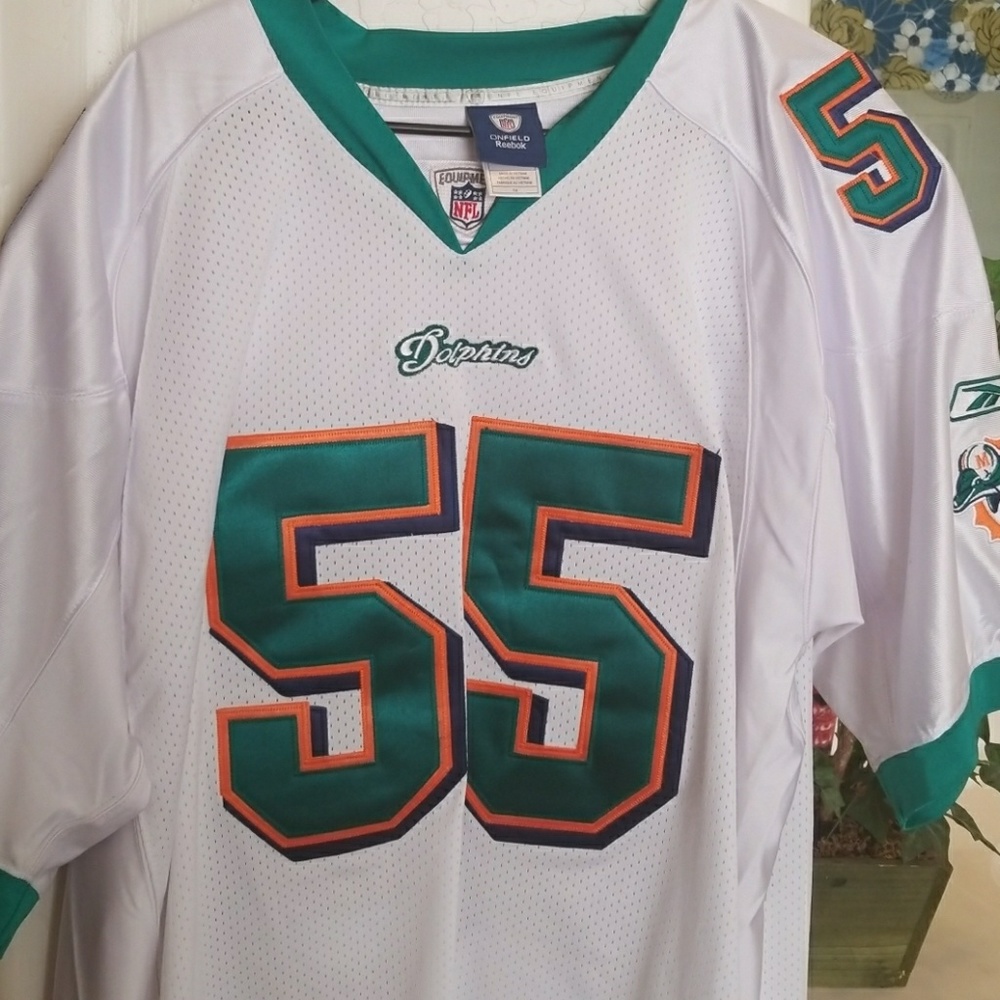 Miami Dolphins Porter #55 Reebok Jersey SZ 54